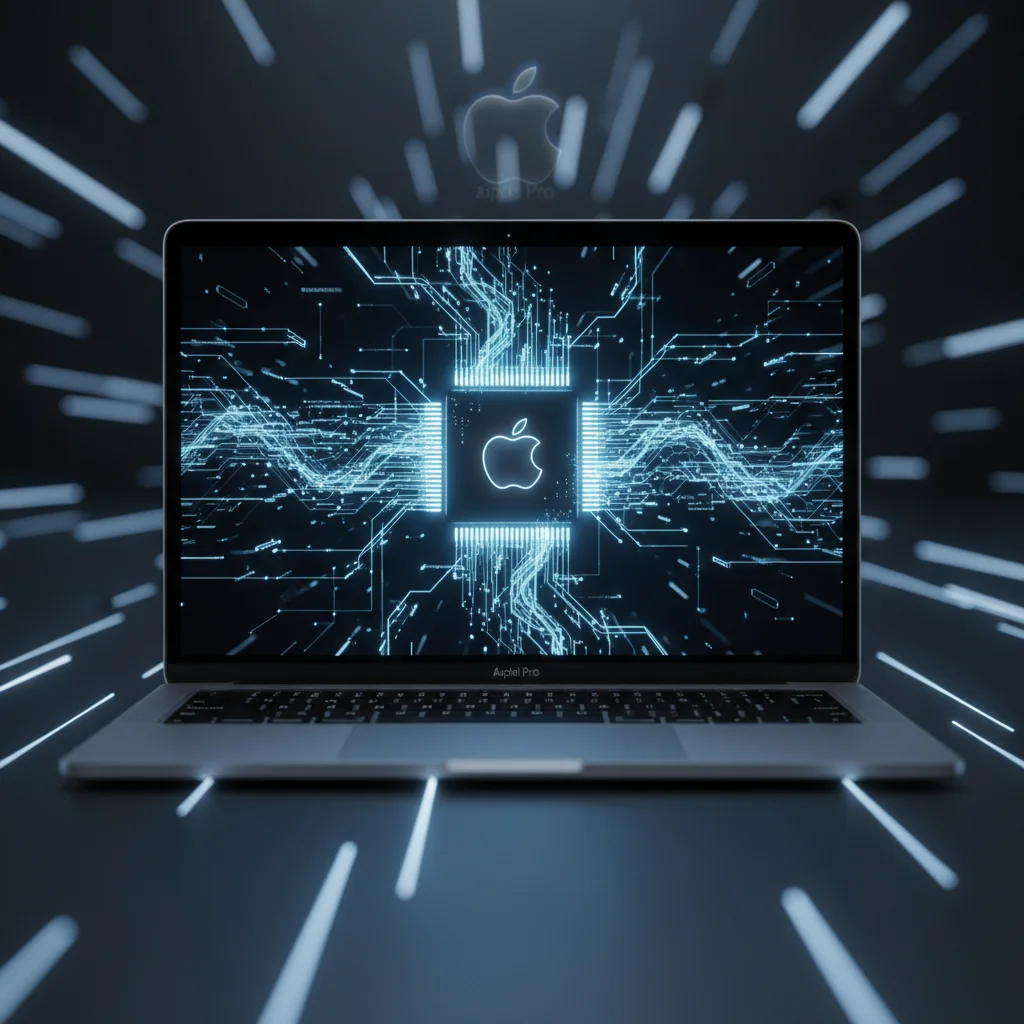 Apple Silicon Mac running Gemma 4 AI model
