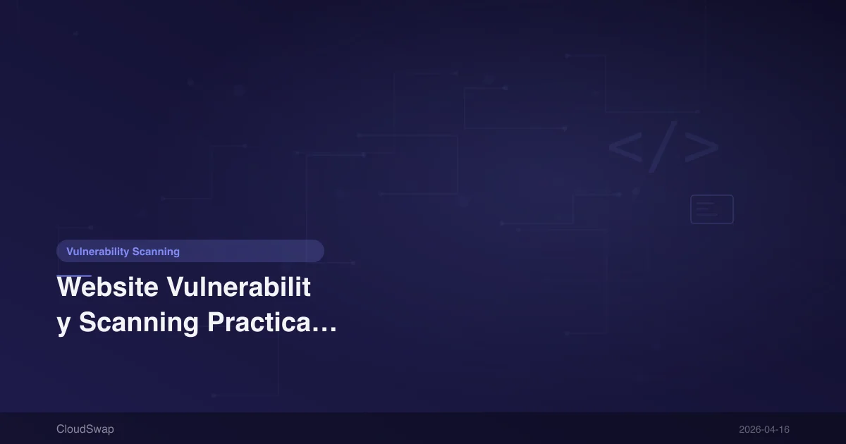 Website Vulnerability Scanning Practical Guide | From OWASP Top 10 to CI/CD Automation
